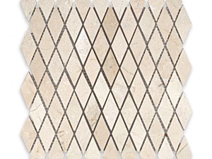 Crema Marfil Marble Rhomboid 1 x 2 Polished